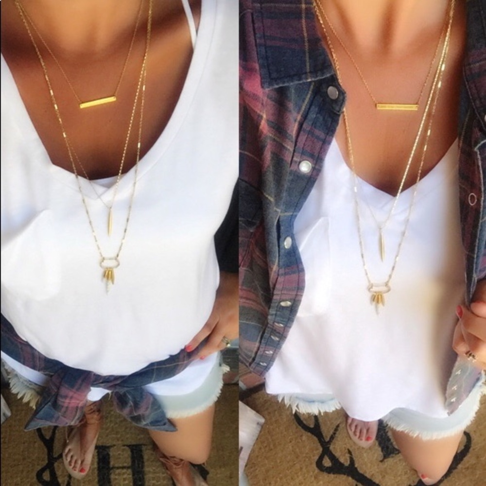 :: Stella & Dot Quill Layering Necklace - Picture 4 of 9